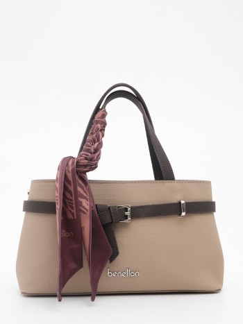 Benetton Bnt_1939 Nano Kumaş El Ve Çapraz Çanta Vizon