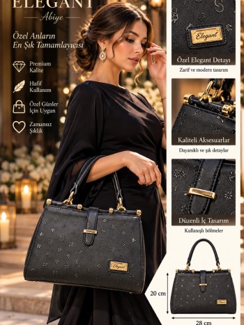 Elegant 798 Kadın El Ve Çapraz Model Siyah Elegant 798 Kadın El Ve Çapraz Model Siyah