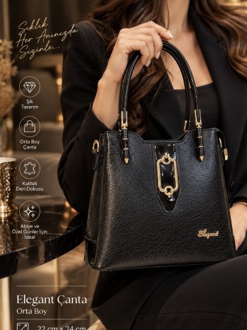 Elegant 885 Kadın El Ve Çapraz  Model Siyah