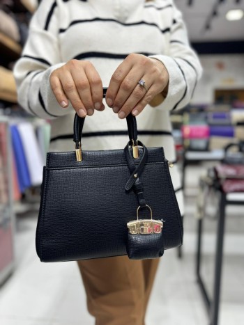 Matewcox Byn-2434 Kadın Çanta İthal Premium Serisi  El  Ve Çapraz Model Siyah