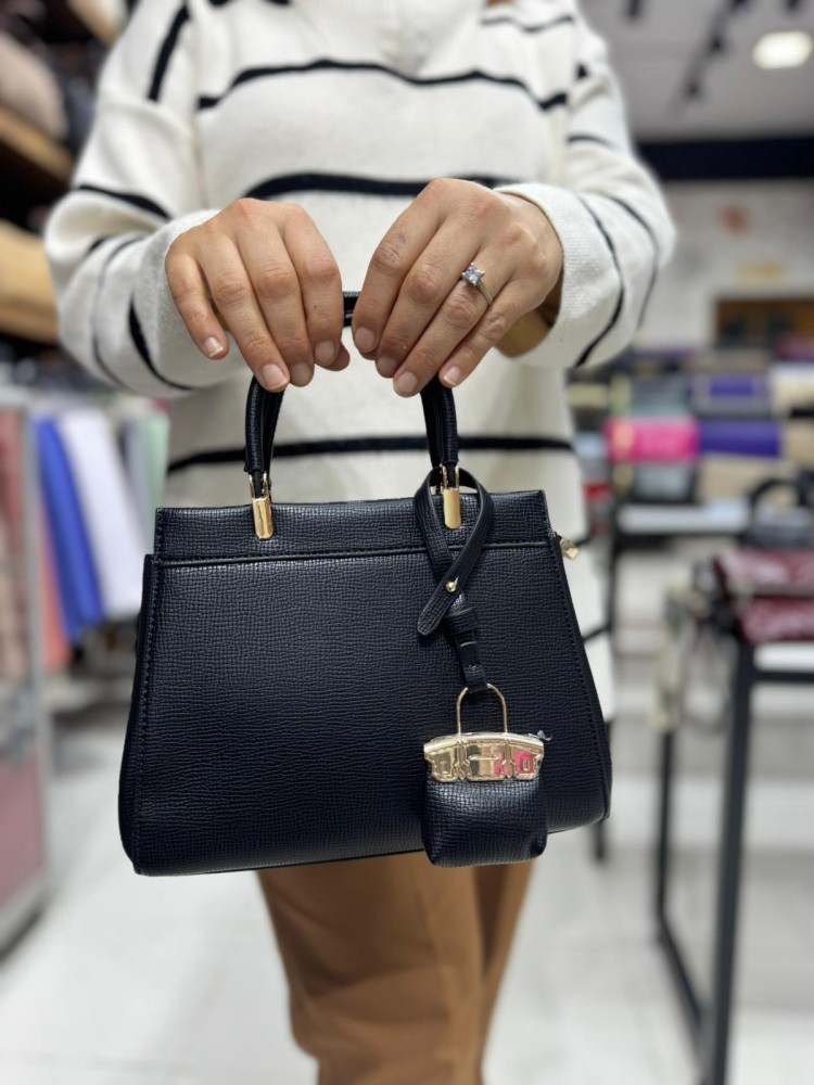 Matewcox Byn-2434 Kadın Çanta İthal Premium Serisi  El  Ve Çapraz Model Siyah