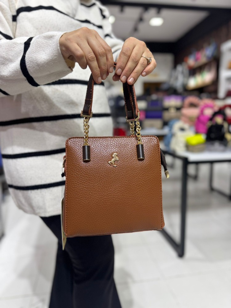 Miami Polo 1341 Kadın Çanta El Ve Çapraz Model Taba