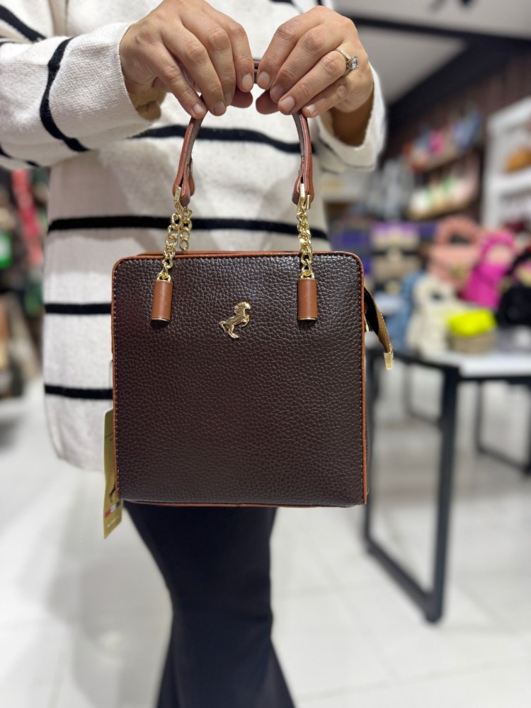 Miami Polo 1341 Kadın Çanta El Ve Çapraz Model Kahve