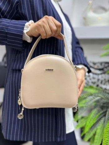 Nas Bags 1379 Kadın El Ve Çapraz  Model Kum
