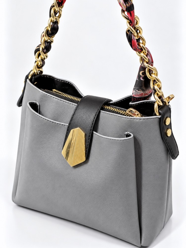 Nas Bags 1419 Kadın El Ve Çapraz  Model Gri