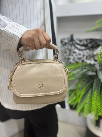 Nas Bags 1444 Kadın El Ve Çapraz  Model Krem