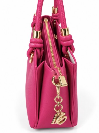 Nas Bags 1498 Kadın Çanta El Ve Çapraz Model Fuşya Pembe