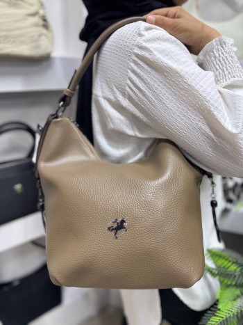 Nas Bags 1071 Kadın El Ve Çapraz  Model Vizon