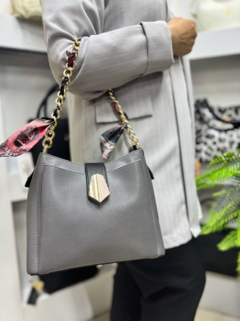 Nas Bags 1419 Kadın El Ve Çapraz  Model Gri