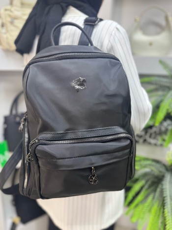 Nas Bags 931 Kadın Sırt Model Siyah Saten