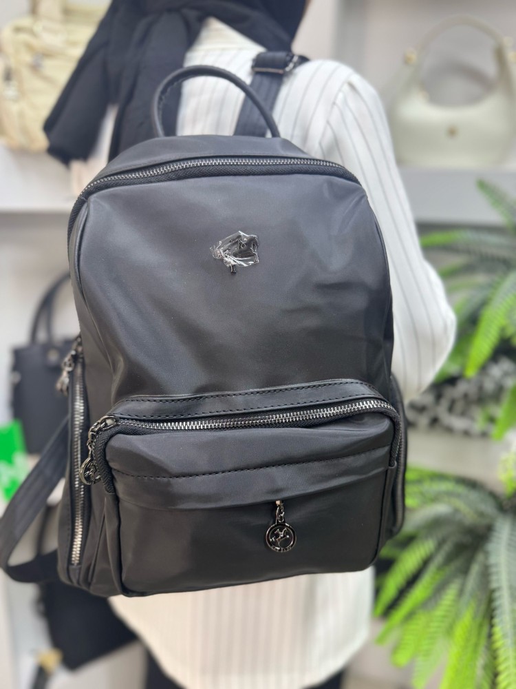 Nas Bags 931 Kadın Sırt Model Siyah Saten Nas Bags 931 Kadın Sırt Model Siyah Saten
