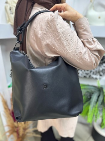 Nas Bags 1408 Kadın El,Omuz Ve Çapraz Model Siyah