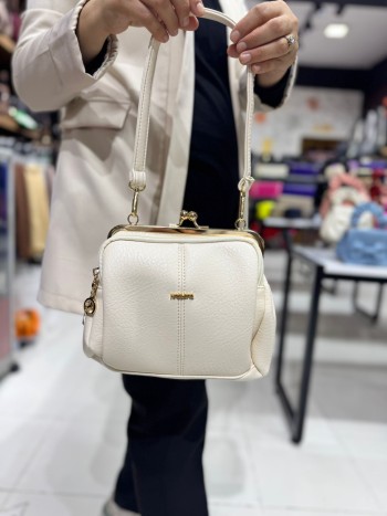 Nas Bags 1432 Kadın Çanta El Ve Çapraz Model Bej
