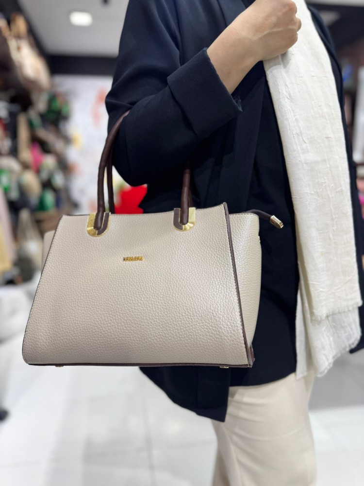 Nas Bags 1480 Kadın Çanta El Ve Çapraz Model Kum