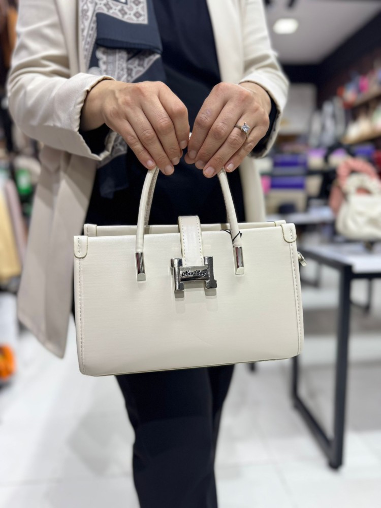 Nas Bags 1479 Kadın Çanta El Ve Çapraz Model Bej