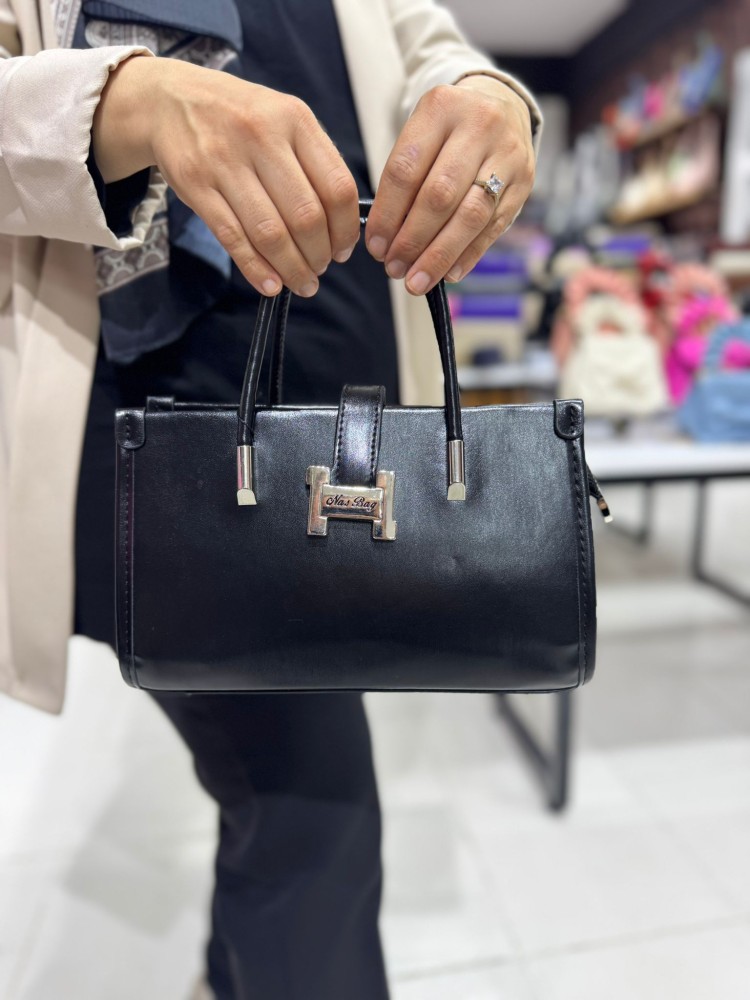 Nas Bags 1479 Kadın Çanta El Ve Çapraz Model Siyah