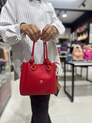 Nas Bags 1498 Kadın Çanta El Ve Çapraz Model Kırmızı