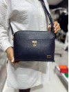 Nas Bags 933 Suni Deri Çapraz Model Lacivert