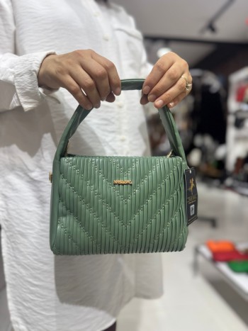 Nas Bags 1471 Suni Deri El Ve  Çapraz Model Yeşil