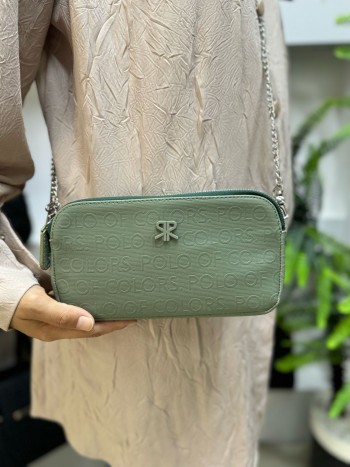Polo Of Clors 8042 Kadın Çapraz Çanta Cüzdan Model Yeşil