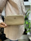 Polo Of Clors 8042 Kadın Çapraz Çanta Cüzdan Model Krem