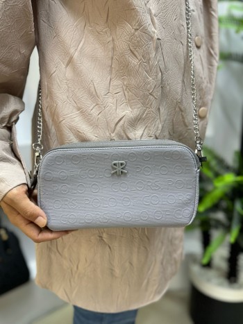 Polo Of Clors 8042 Kadın Çapraz Çanta Cüzdan Model Gri