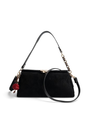Silver Polo 1294 Kadın El,Omuz Ve Çapraz Model Siyah Süet Silver Polo 1294 Kadın El,Omuz Ve Çapraz Model Siyah Süet