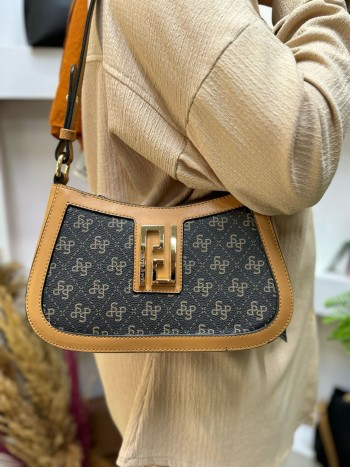 Silver Polo 1132 Kadın El Ve Çapraz  Model Kahve