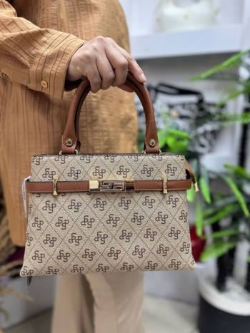 Silver Polo 1149 Kadın El Ve Çapraz  Model Kum Taba