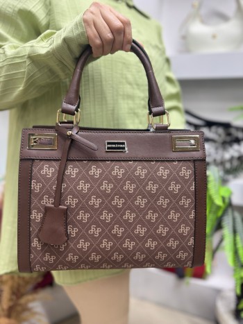 Silver Polo 1174 Kadın El Ve Çapraz  Model  Kahve