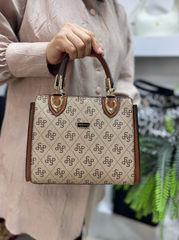 Silver Polo 1133 Kadın El Ve Çapraz  Model Kum