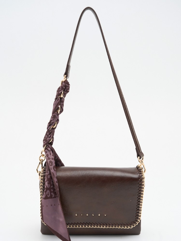 Sisley SLY_466  İthal Deri El,Omuz Ve Çapraz Model Kahve