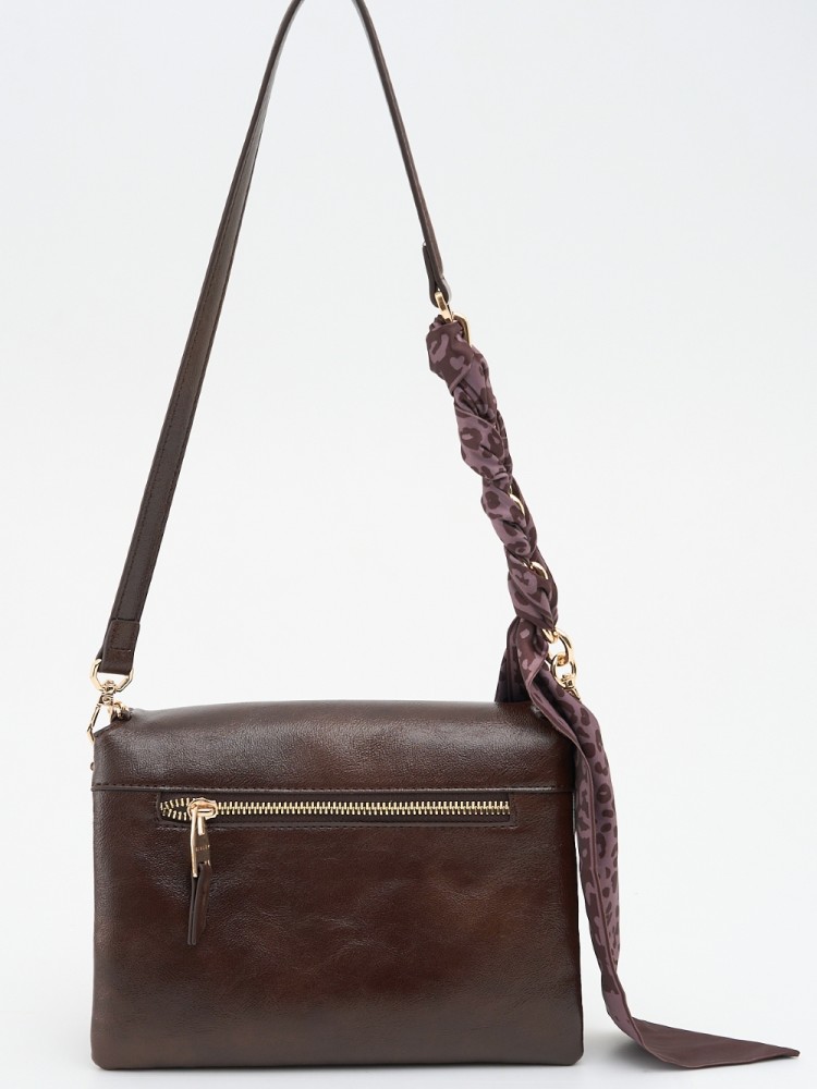Sisley SLY_466  İthal Deri El,Omuz Ve Çapraz Model Kahve