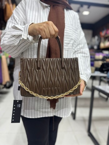 Sisley 231 Suni Deri EL Ve Çapraz Model Kahve