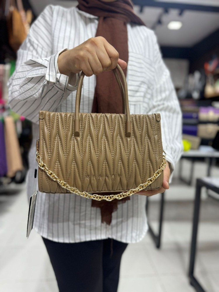 Sisley 231 Suni Deri EL Ve Çapraz Model Vizon