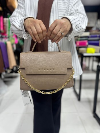 Sisley 237 Suni Deri EL Ve Çapraz Model Vizon