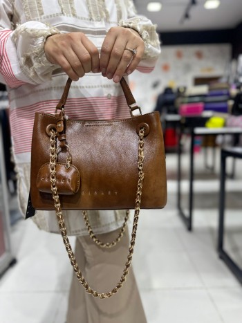 Sisley SLY297 Suni Deri El,Omuz  Ve Çapraz Model Taba 