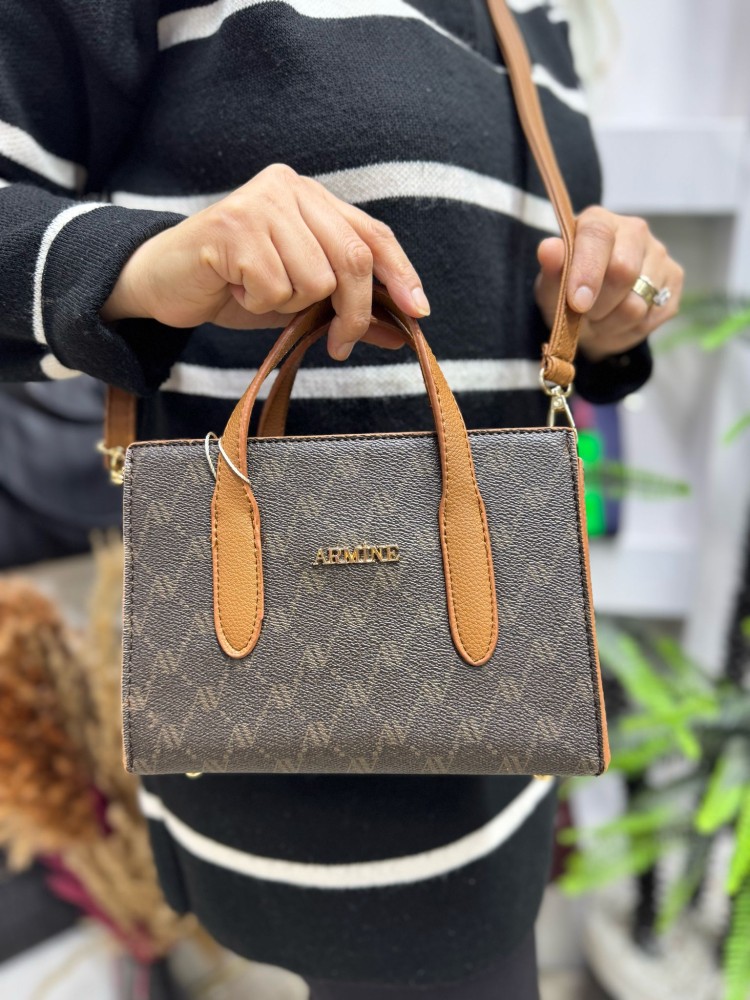 Armine 363 El Ve Çapraz Model Kahve