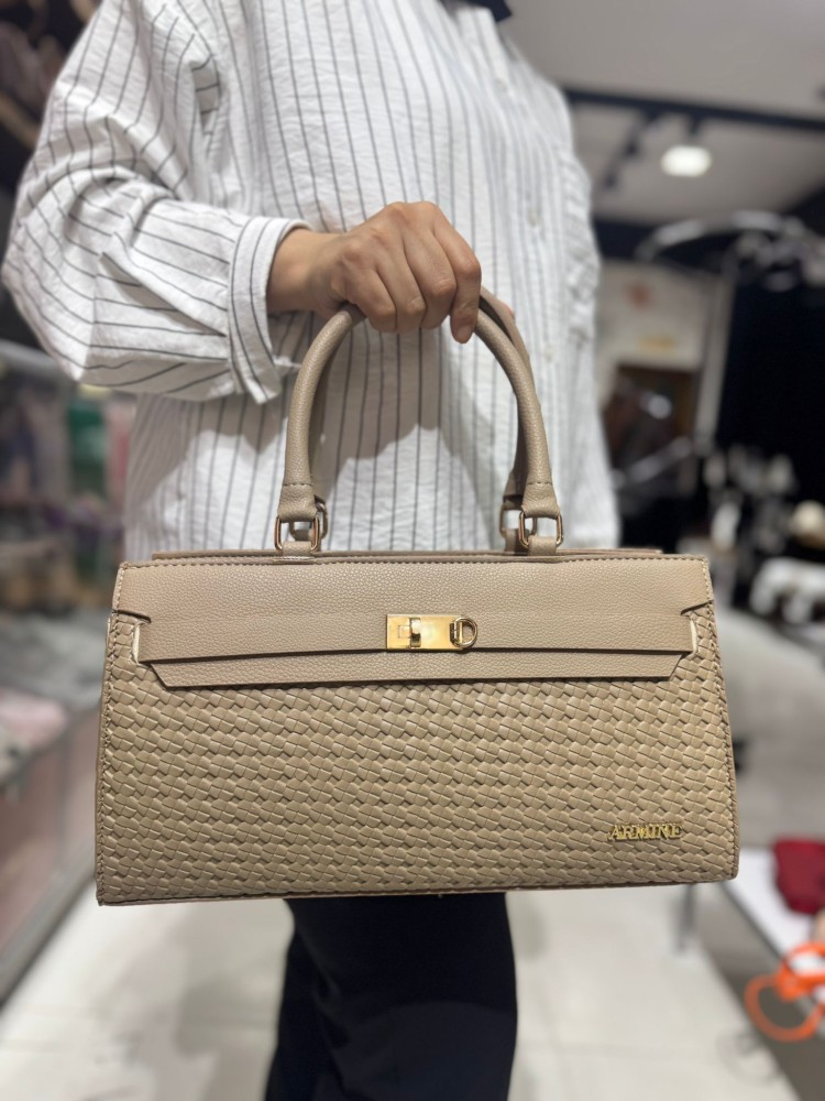 Armine 407 Suni Deri El Ve Çapraz Model Kum