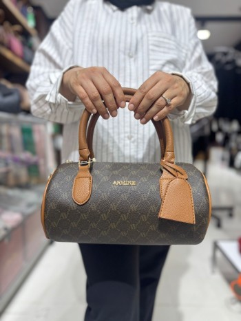 Armine 410 Suni Deri El Ve Çapraz Model Kahve