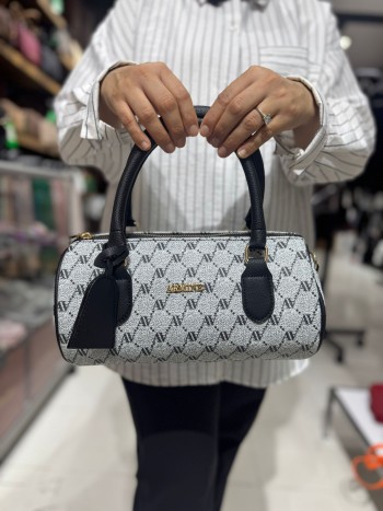 Armine 410 Suni Deri El Ve Çapraz Model Gri