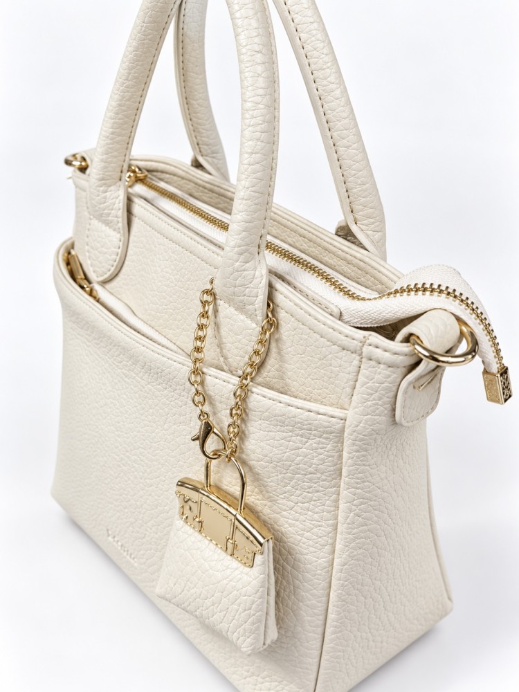 Asel Collection asl-0011 Kadın Çanta El Ve Çapraz  Model Krem Vizon
