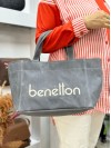 Benetton Bnt-1102 Kadın Çanta Çapraz Model Gri