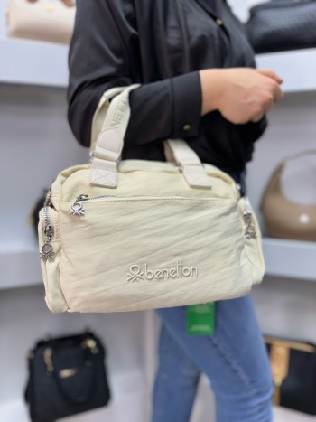 Benetton Bnt-1251 Kadın Çanta İthal Saten Kumaş El Ve Çapraz Model