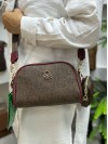 Benetton Bnt-1278 Kadın Çanta Monogram Çapraz Model Bordo