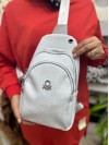 Benetton Bnt-1286 Kadın Çanta Monogram Vücut Çantası Beyaz