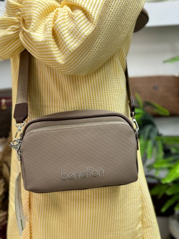 Benetton Bnt-1419 Kadın Çanta Nano Kumaş Çapraz Model Bizon
