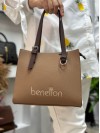 Benetton Bnt-1442 Kadın Çanta Nano Kumaş Çapraz Model Camel