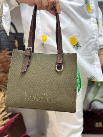 Benetton Bnt-1442 Kadın Çanta Nano Kumaş Çapraz Model Haki