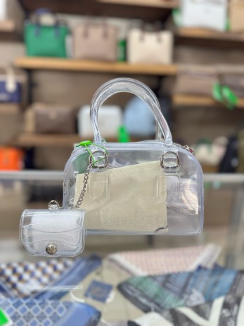 Benetton Bnt-1453 Kadın Çanta Slikon El Ve Çapraz Model Beyaz